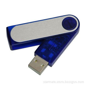 Twister USB Flash Drive, Supports Hot Plug-and-play Function, OEM and ODM Orders Welcomed